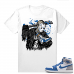 Jordan 1 True Blue shirts  White Jason x True Blue