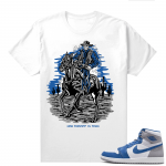 Jordan 1 True Blue shirts  White New Sheriff in Town