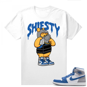 Jordan 1 True Blue shirts  White Pooh Shiesty