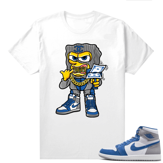 Jordan 1 True Blue shirts  White Savage Bob