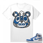 Jordan 1 True Blue shirts  White Sneakerhead Bear