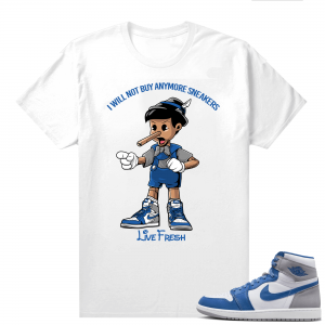 Jordan 1 True Blue shirts  White Sneakerhead Pinocchio