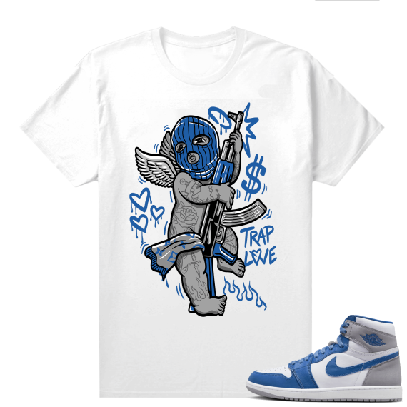 Jordan 1 True Blue shirts  White Trap Angel