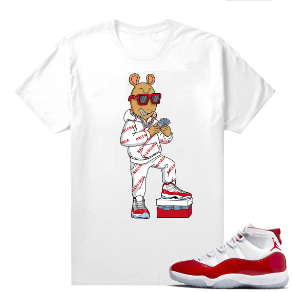 Jordan 11 Cherry shirts  White Ballin Arthur