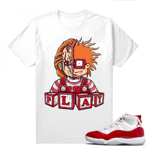 Jordan 11 Cherry shirts  White Chucky Play