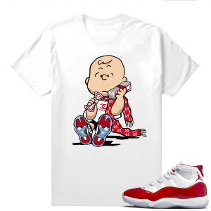 Jordan 11 Cherry shirts  White Designer Charlie