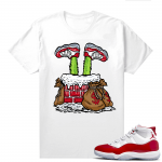 Jordan 11 Cherry shirts  White Grinch Heist