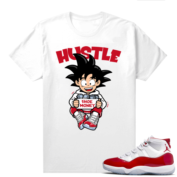 Jordan 11 Cherry shirts  White Hustle Shoe Money