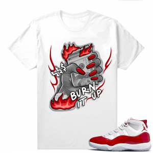 Jordan 11 Cherry shirts  White Money to Burn