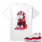 Jordan 11 Cherry shirts  White Monkey AJ11 Toy