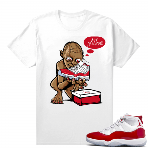 Jordan 11 Cherry shirts  White My Precious