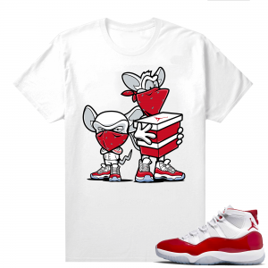 Jordan 11 Cherry shirts  White Sneaker Heist