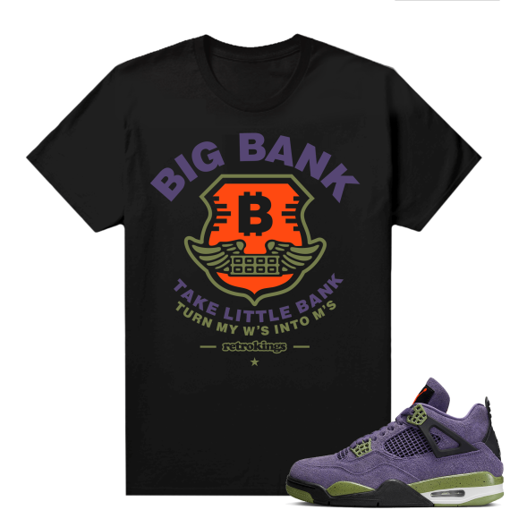 Jordan 4 Canyon Purple Matching Shirts Big Bank