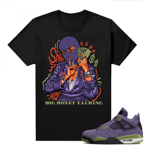 Jordan 4 Canyon Purple Matching Shirts Big Money Talking