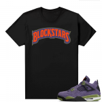 Jordan 4 Canyon Purple Matching Shirts Black Blockstars