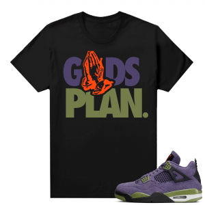 Jordan 4 Canyon Purple Matching Shirts Black Gods Plan