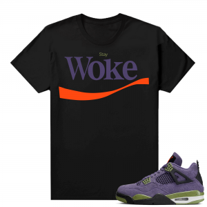 Jordan 4 Canyon Purple Matching Shirts Black Stay Woke