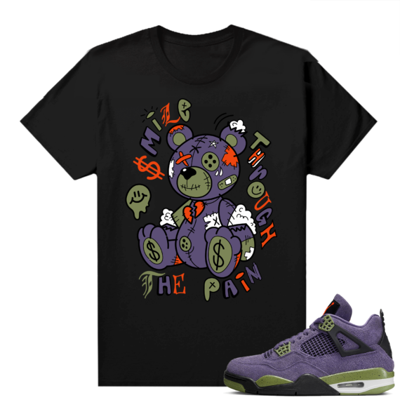 Jordan 4 Canyon Purple Matching Shirts Broken Bear