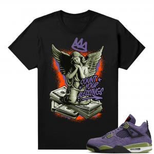 Jordan 4 Canyon Purple Matching Shirts Count your Blessings