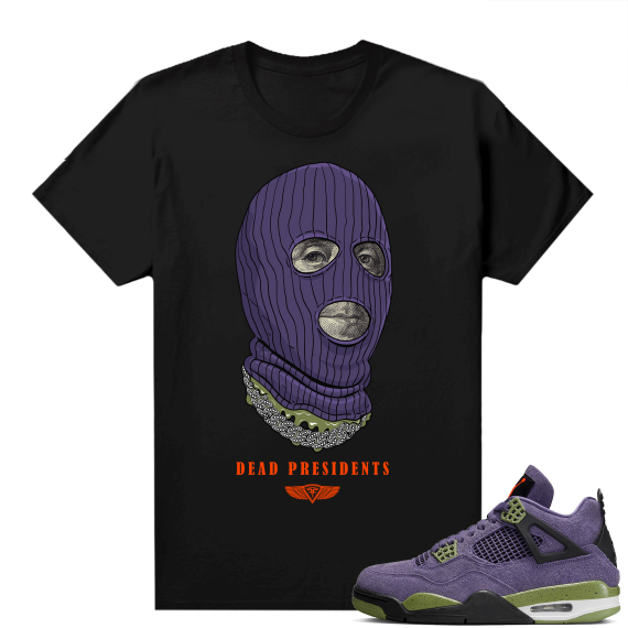 Jordan 4 Canyon Purple Matching Shirts Dead Presidents