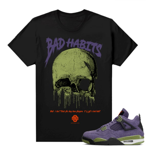 Jordan 4 Canyon Purple Matching Shirts Gior Bad Habits