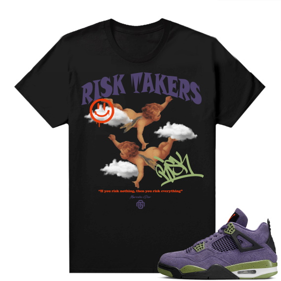 Jordan 4 Canyon Purple Matching Shirts Gior Risk Takers