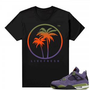 Jordan 4 Canyon Purple Matching Shirts Live Fresh Palm