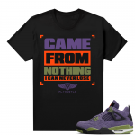 Jordan 4 Canyon Purple Matching Shirts Never Lose