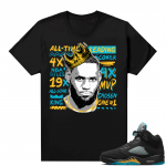 Jordan 5 Aqua shirts  Black All Time Scoring New King