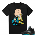 Jordan 5 Aqua shirts  Black Designer Charlie