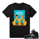 Jordan 5 Aqua shirts  Black Hype Beavis and Sneakerhead