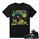 Jordan 5 Aqua shirts  Black Loser Lover