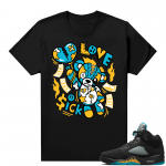 Jordan 5 Aqua shirts  Black Love Sick Bear