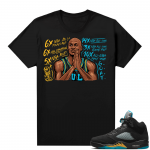 Jordan 5 Aqua shirts  Black MJ Accolades