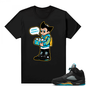 Jordan 5 Aqua shirts  Black More Sneaker Money