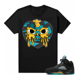 Jordan 5 Aqua shirts  Black Sneaker Heart