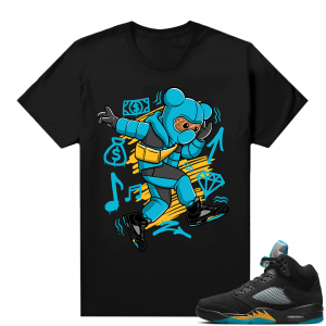 Jordan 5 Aqua shirts  Black Sturdy Bear