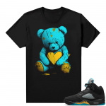 Jordan 5 Aqua shirts  Black Teddy Bear