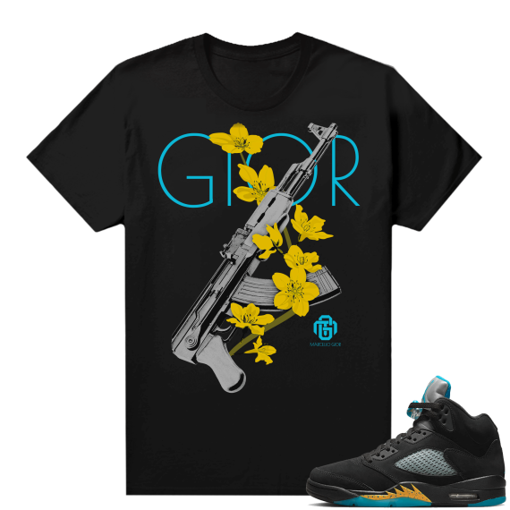 Jordan 5 Aqua shirts  Gior AK Roses