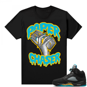 Jordan 5 Aqua shirts  Paper Chaser