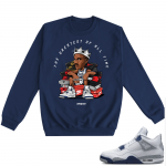 Midnight Navy 4s Crewneck Sweatshirts  Navy MJ Sneaker King