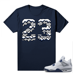 Midnight Navy 4s Shirts  Tee Navy 23 Drip