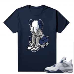 Midnight Navy 4s Shirts  Tee Navy AJ4 Toy