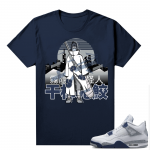 Midnight Navy 4s Shirts  Tee Navy Anime Kasime