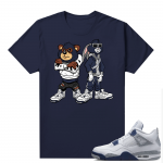 Midnight Navy 4s Shirts  Tee Navy Big Steppas