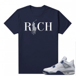 Midnight Navy 4s Shirts  Tee Navy Country Club Rich