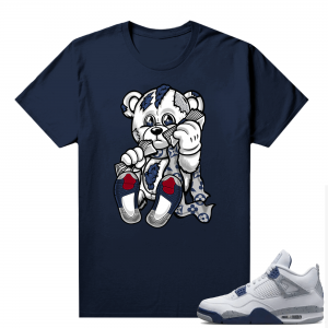 Midnight Navy 4s Shirts  Tee Navy Designer Bear