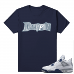 Midnight Navy 4s Shirts  Tee Navy Drippin