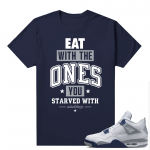 Midnight Navy 4s Shirts  Tee Navy EAT