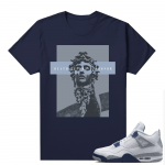 Midnight Navy 4s Shirts  Tee Navy Gior Death over Dishonor